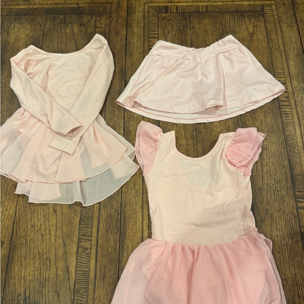 Adorable Pink Kids Bodysuit and Skirt Set